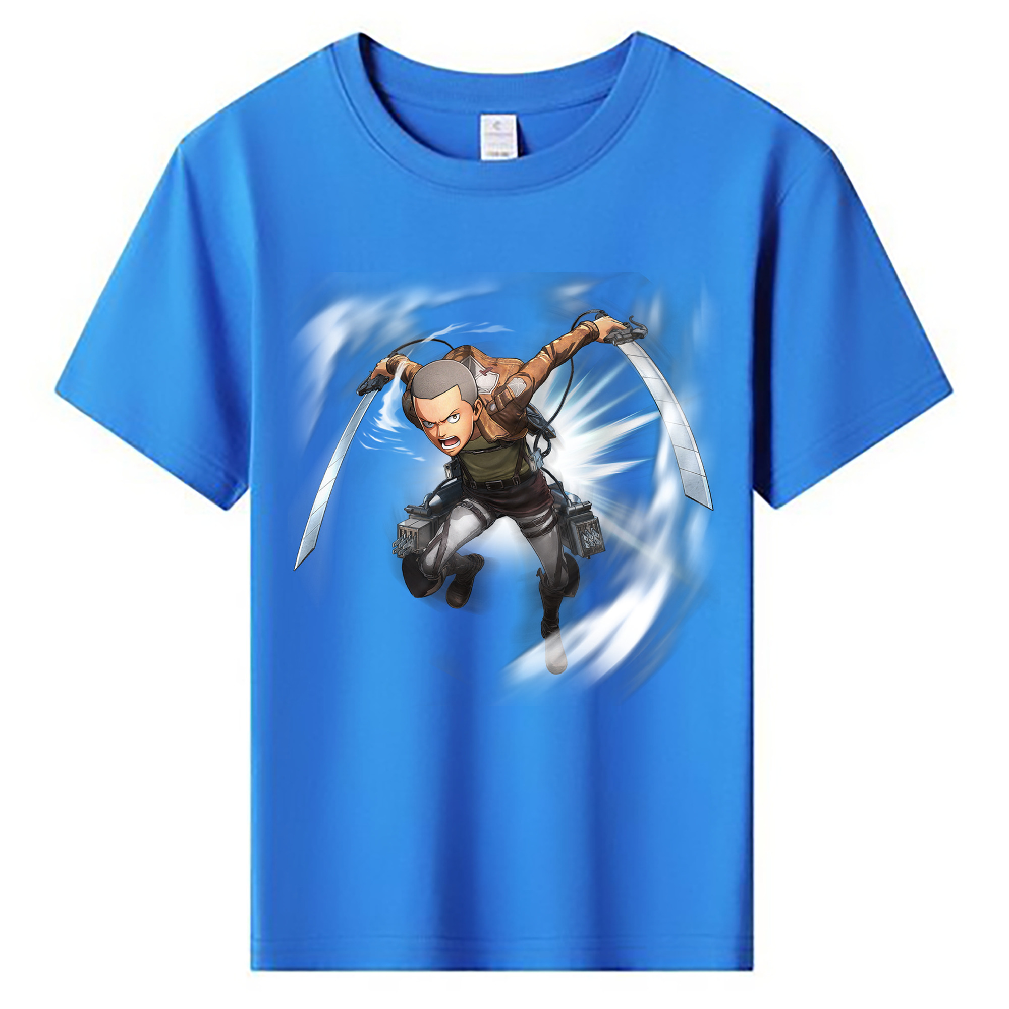 （画像用） 進撃の巨人 コニー·スプリンガー Attack on Titan Connie Springer 綿100％キッズTシャツ（フロントプリント）